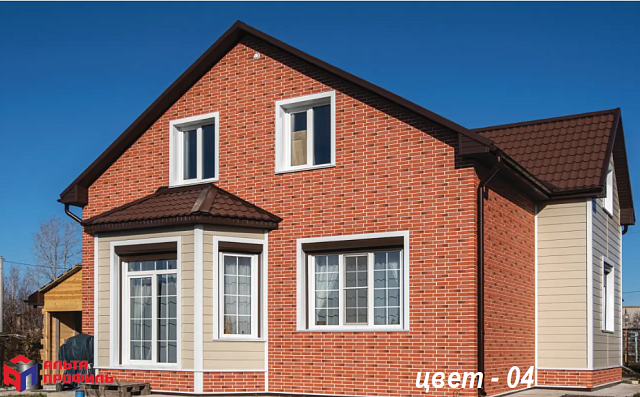 Фасадная панель Альта-Профиль Кирпич Рижский